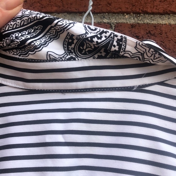 Jones New York black and white button down - Picture 6 of 7